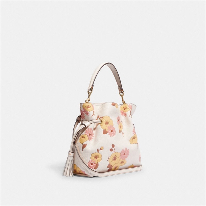 Geanta Crossbody Dama Coach Andy With Floral Cluster Print Aurii Colorati | Romania-592673