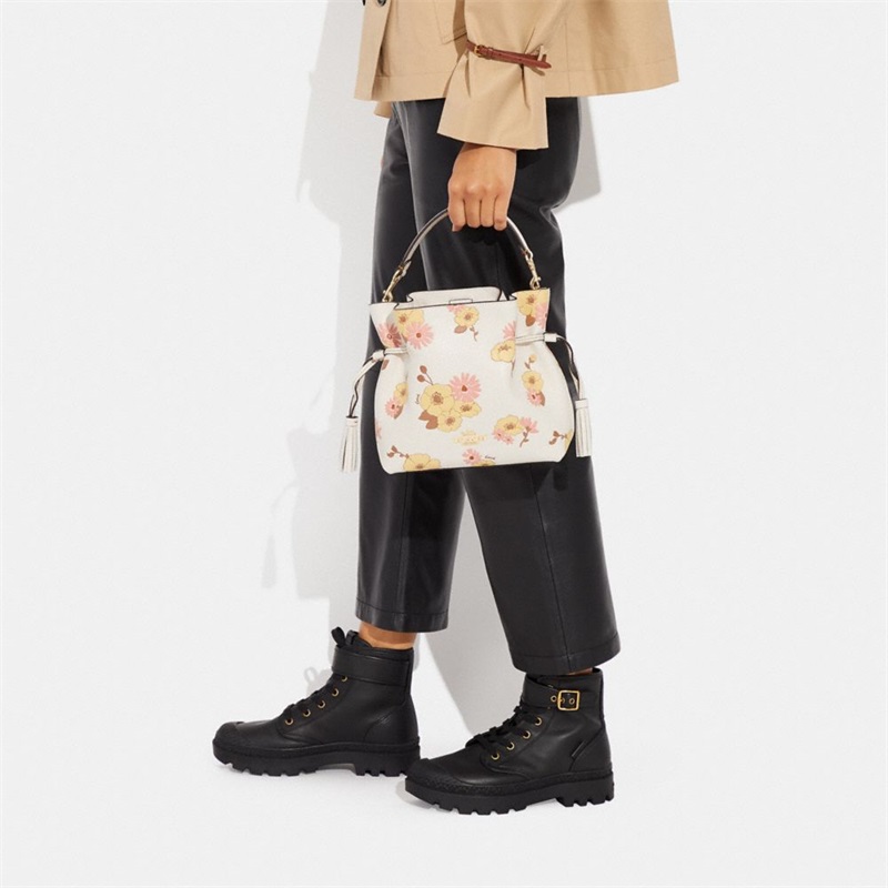 Geanta Crossbody Dama Coach Andy With Floral Cluster Print Aurii Colorati | Romania-592673