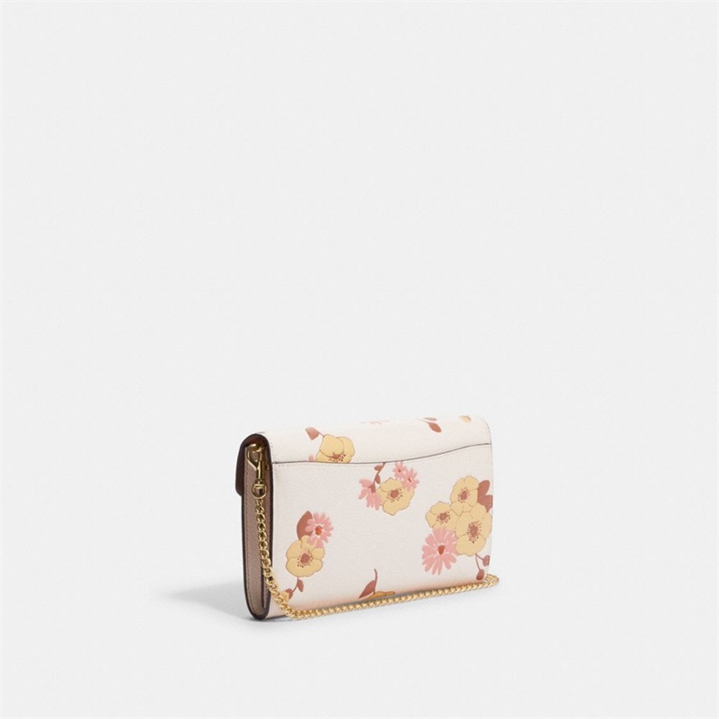 Geanta Crossbody Dama Coach Envelope Clutch With Floral Cluster Print Aurii Colorati | Romania-384196