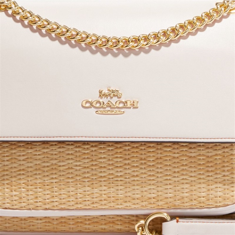 Geanta Crossbody Dama Coach Klare 25 In Straw Aurii Colorati | Romania-897023