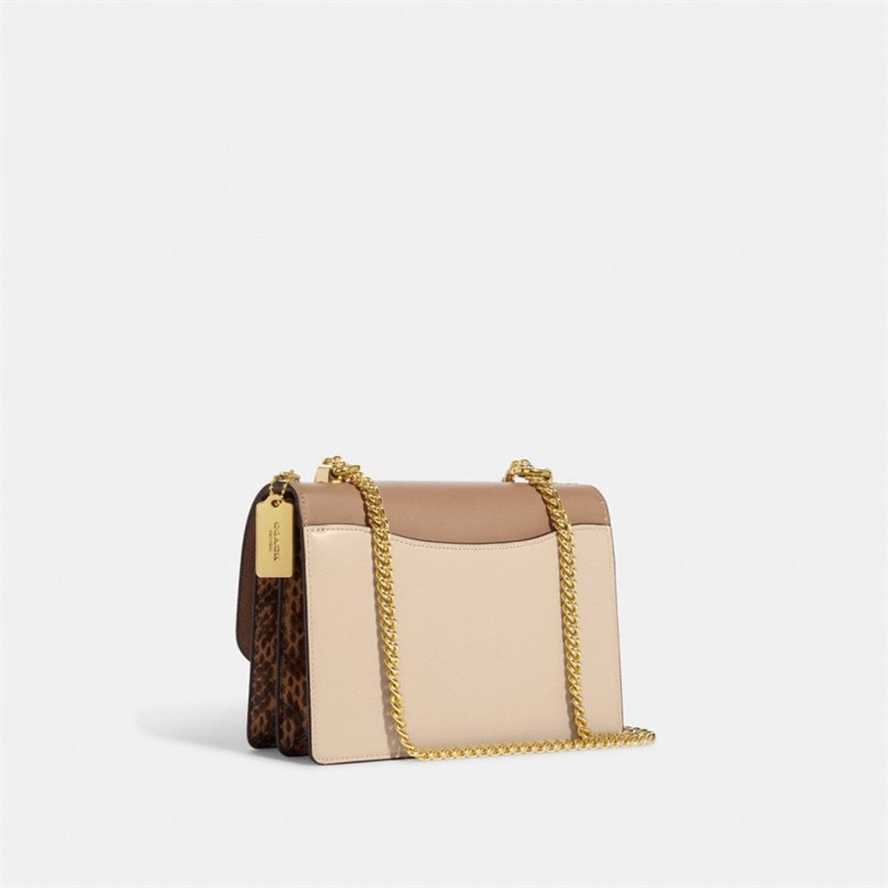 Geanta Crossbody Dama Coach Klare In Colorblock Aurii Albi Colorati | Romania-913765