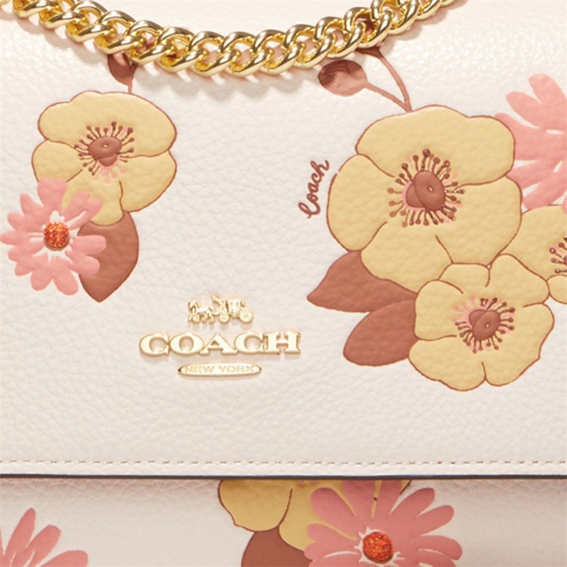 Geanta Crossbody Dama Coach Klare With Floral Cluster Print Aurii Colorati | Romania-576948