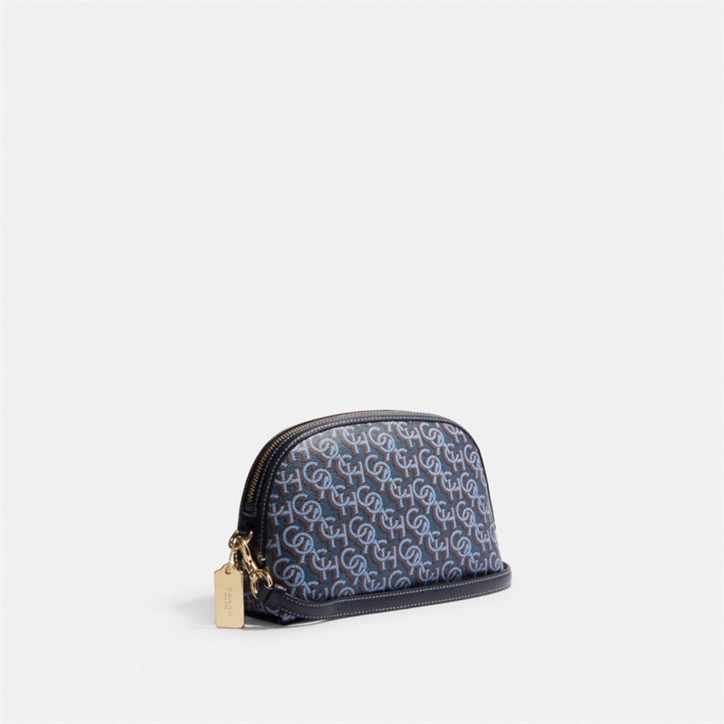 Geanta Crossbody Dama Coach Madi With Coach Monogram Print Aurii Bleumarin | Romania-124507