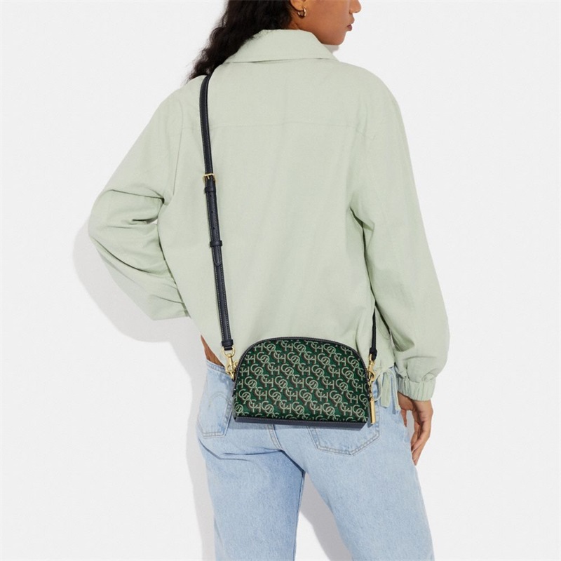 Geanta Crossbody Dama Coach Madi With Coach Monogram Print Aurii Verzi | Romania-910632