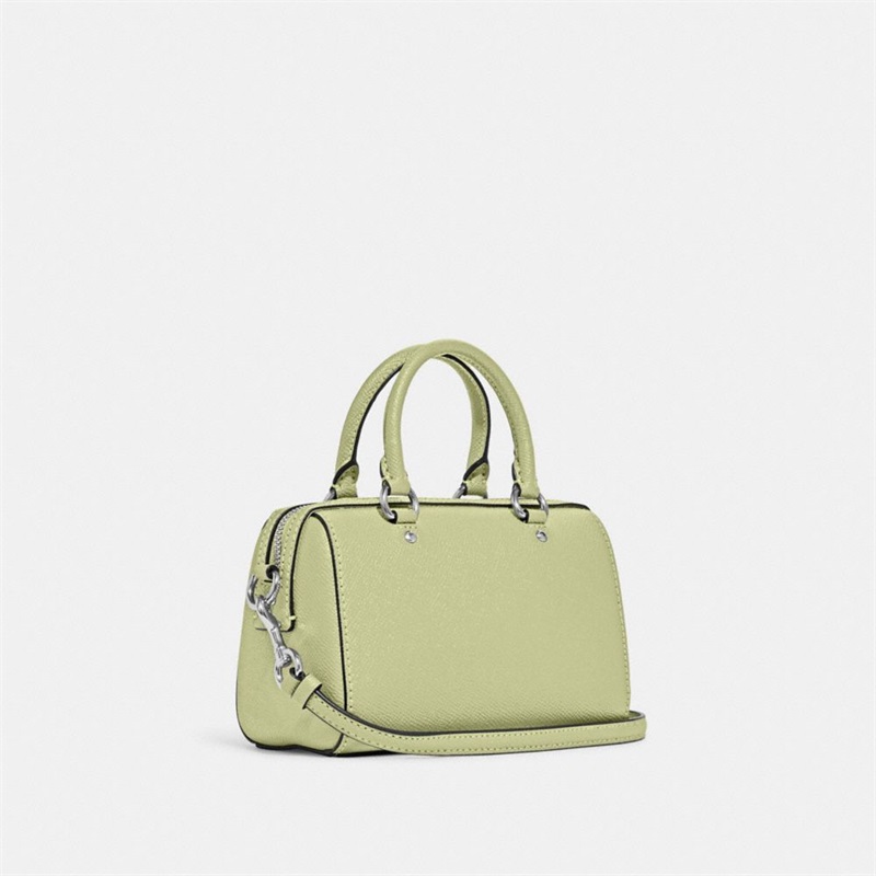 Geanta Crossbody Dama Coach Mini Rowan Argintii Verzi Deschis | Romania-069758