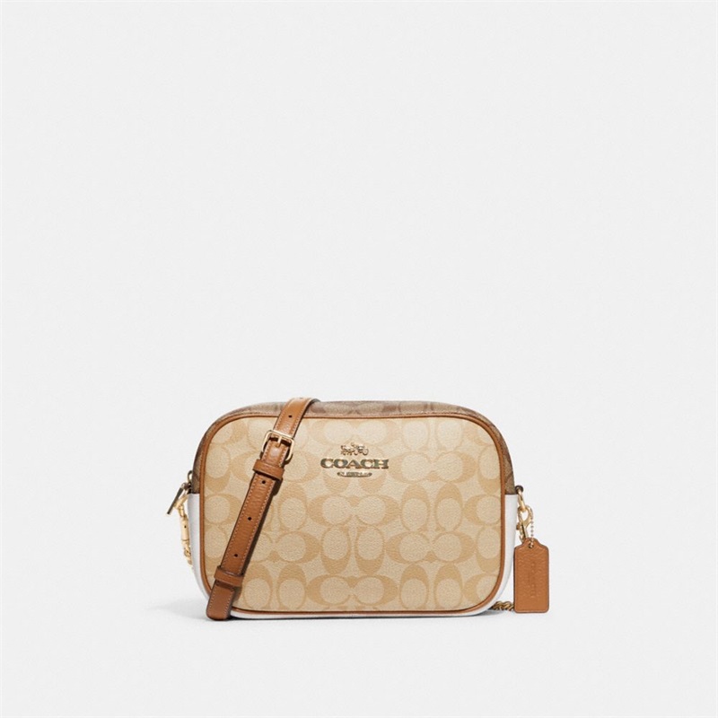 Geanta Dama Coach Jamie Camera In Blocked Signature Canvas Aurii Kaki Deschis Colorati | Romania-274306