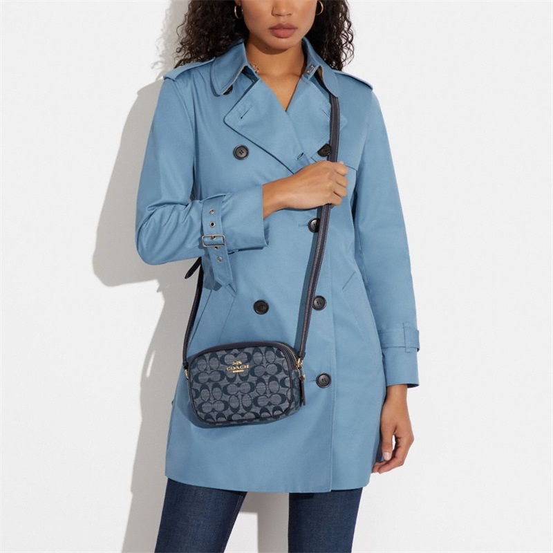 Geanta Dama Coach Mini Jamie Camera In Signature Chambray Aurii Colorati | Romania-209174