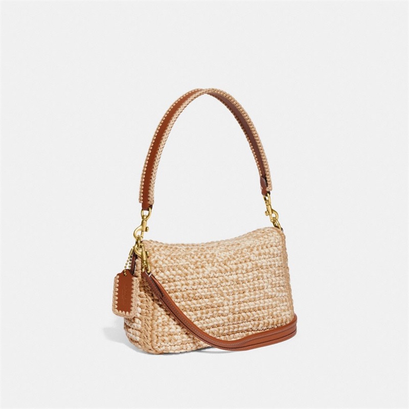 Geanta De Umar Dama Coach Soft Tabby With Crochet Albi Colorati | Romania-154296