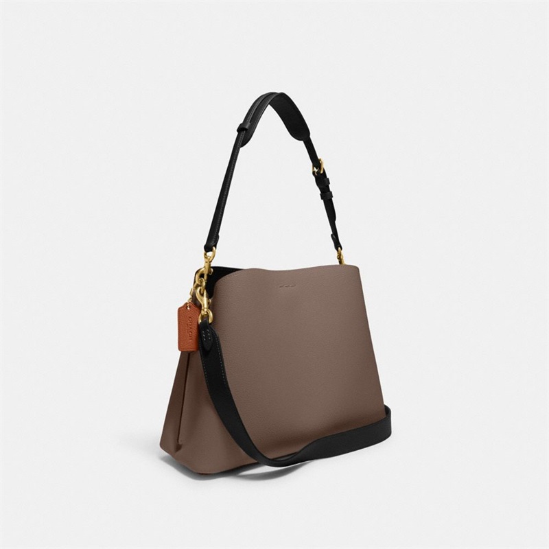 Geanta De Umar Dama Coach Willow In Colorblock Gri Inchis | Romania-168309