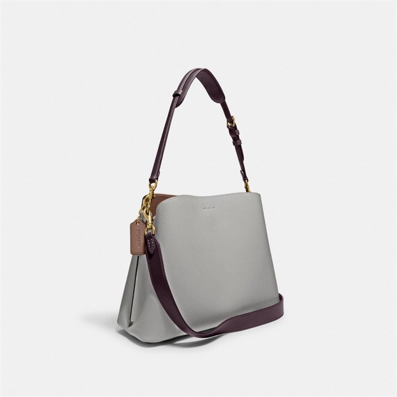 Geanta De Umar Dama Coach Willow In Colorblock Gri Colorati | Romania-965374