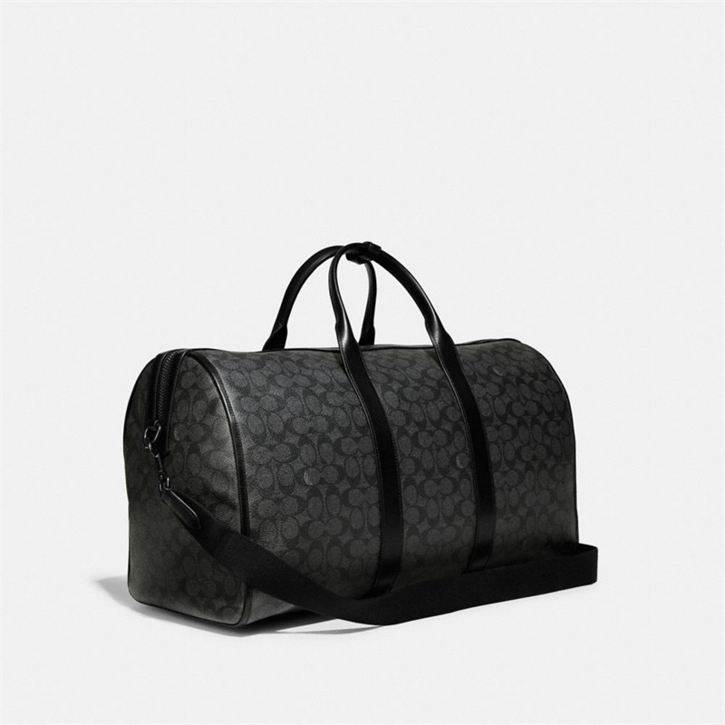 Geanta Duffle Barbati Coach Gotham In Signature Canvas Negrii Cupru Gri | Romania-739581