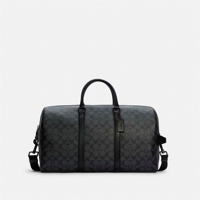 Geanta Duffle Barbati Coach Venturer In Signature Canvas Gri Negrii | Romania-165270