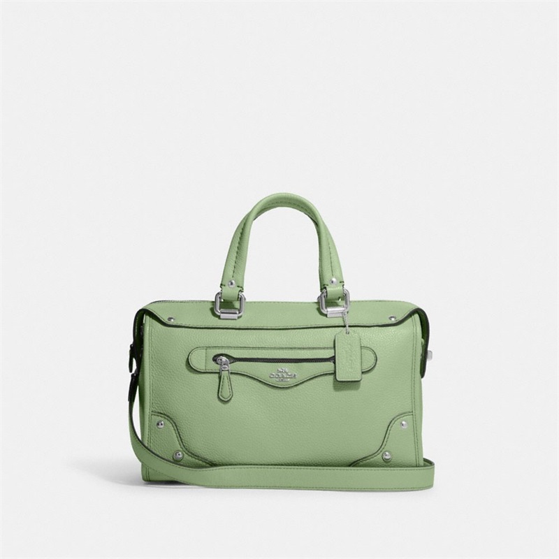 Geanta Satchel Dama Coach Millie Argintii | Romania-634082