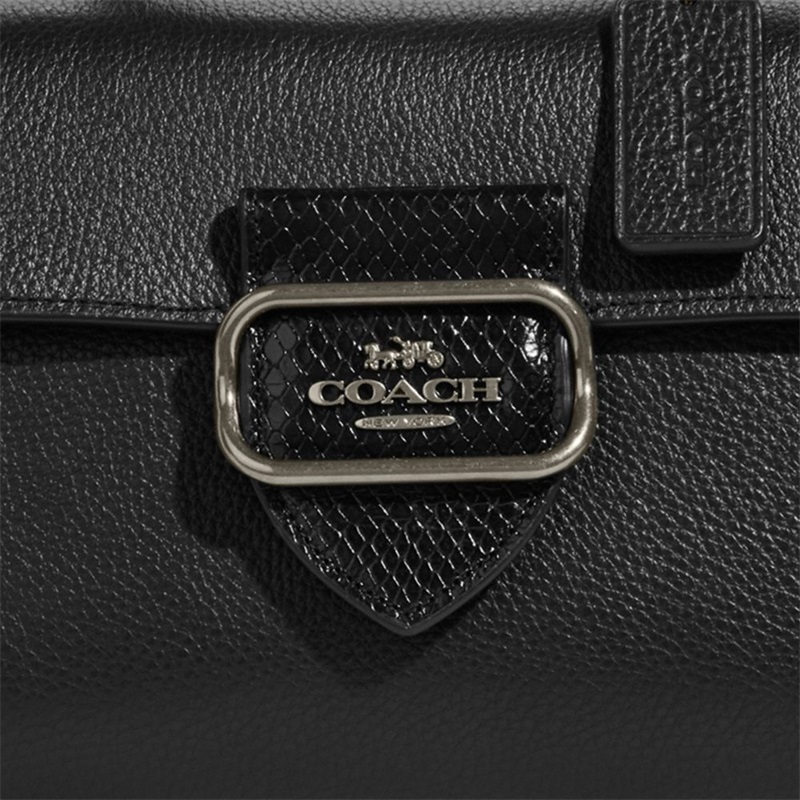 Geanta Satchel Dama Coach Morgan Top Handle Negrii Colorati | Romania-012843