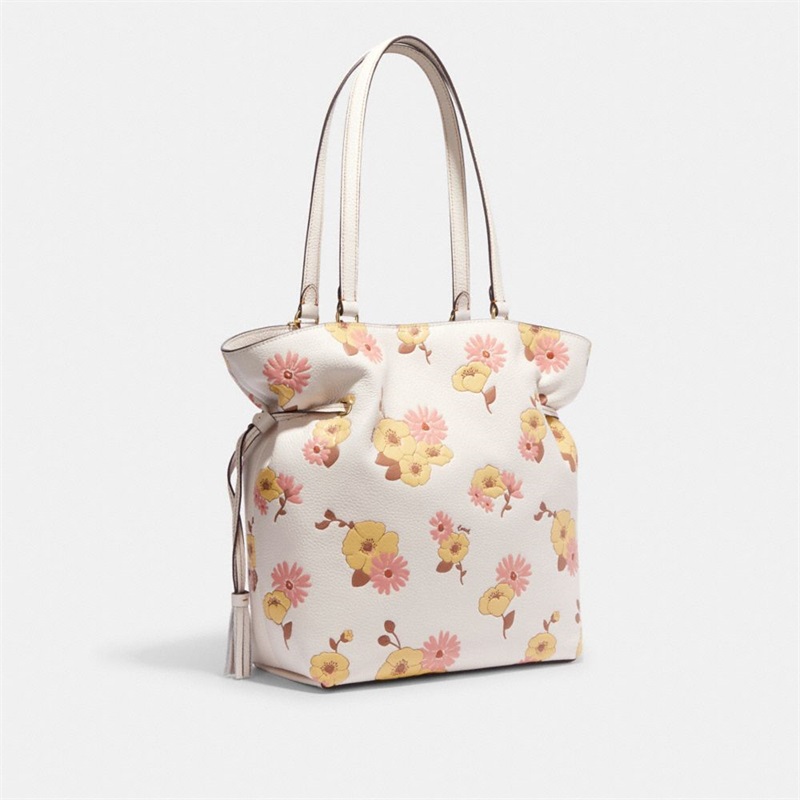 Geanta Tote Dama Coach Andy With Floral Cluster Print Aurii Colorati | Romania-718602