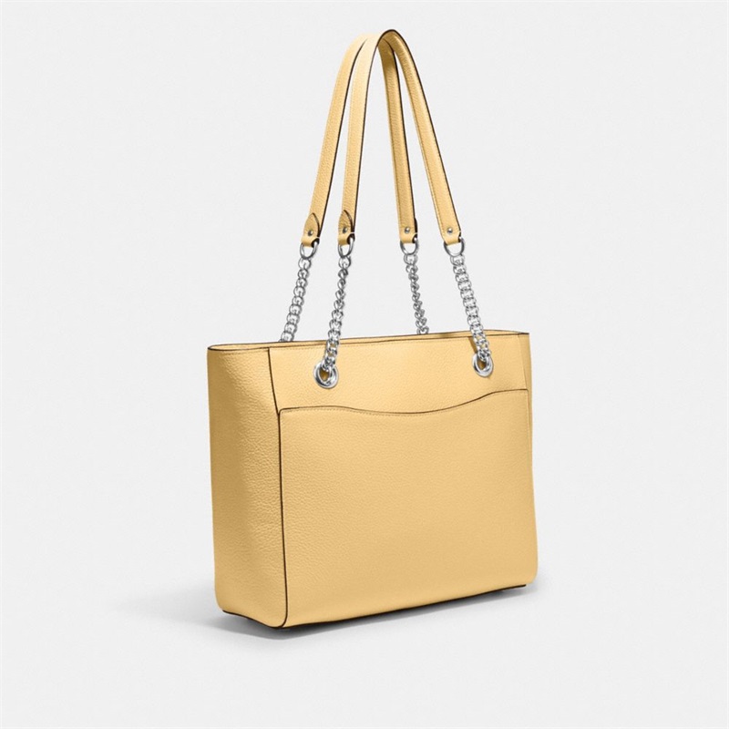 Geanta Tote Dama Coach Cammie Chain Argintii | Romania-635872