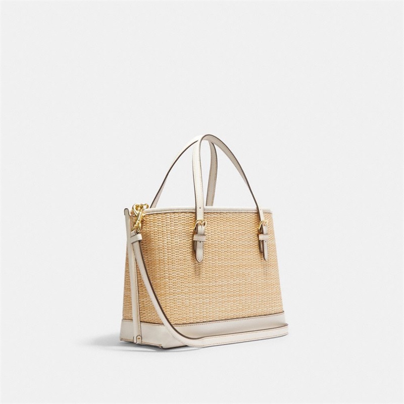 Geanta Tote Dama Coach Mollie 25 In Straw Aurii Colorati | Romania-429586