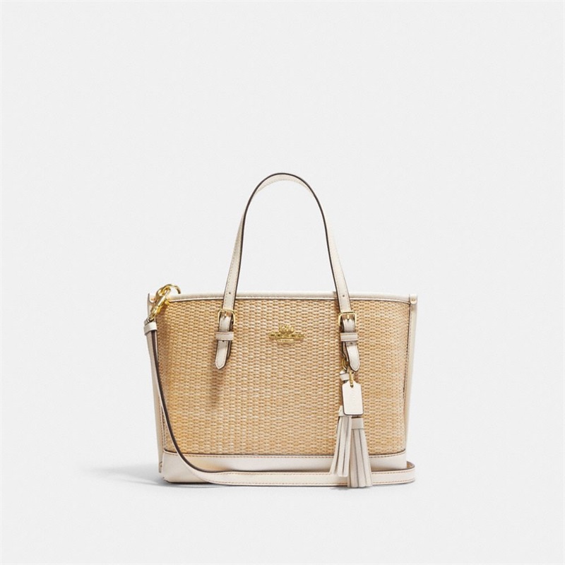 Geanta Tote Dama Coach Mollie 25 In Straw Aurii Colorati | Romania-429586