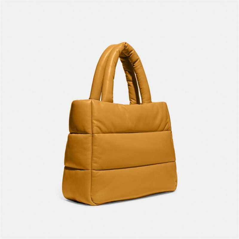 Geanta Tote Dama Coach Pillow Galbeni | Romania-590426