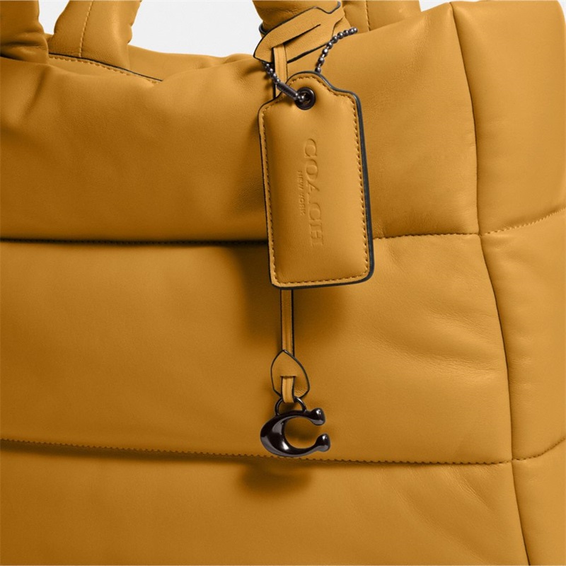 Geanta Tote Dama Coach Pillow Galbeni | Romania-590426