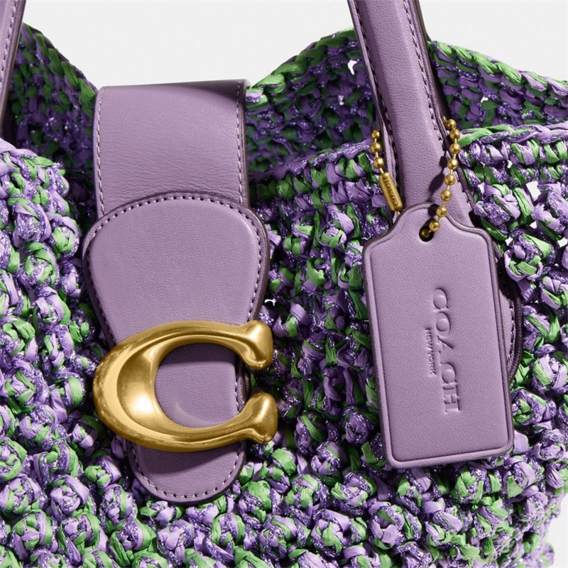 Geanta Tote Dama Coach Small Violet Deschis Verzi | Romania-927160