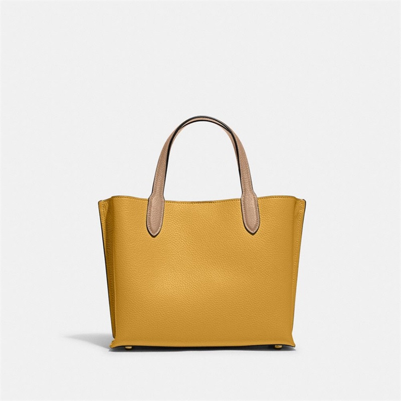 Geanta Tote Dama Coach Willow 24 In Colorblock Galbeni Aurii Colorati | Romania-270914