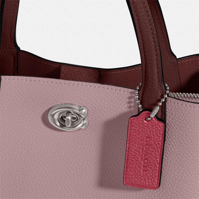 Geanta Tote Dama Coach Willow 24 In Colorblock Argintii Violet | Romania-470382