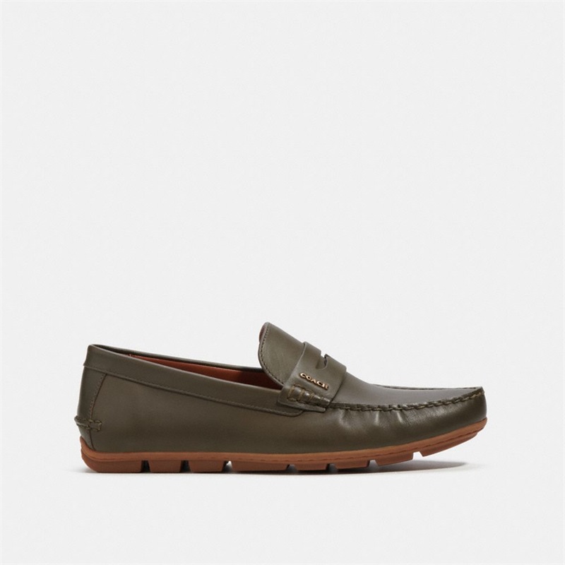 Loafers Barbati Coach Mott Driver Verzi | Romania-860751