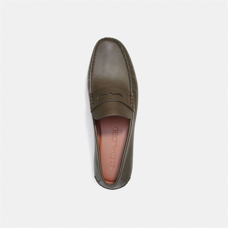 Loafers Barbati Coach Mott Driver Verzi | Romania-860751