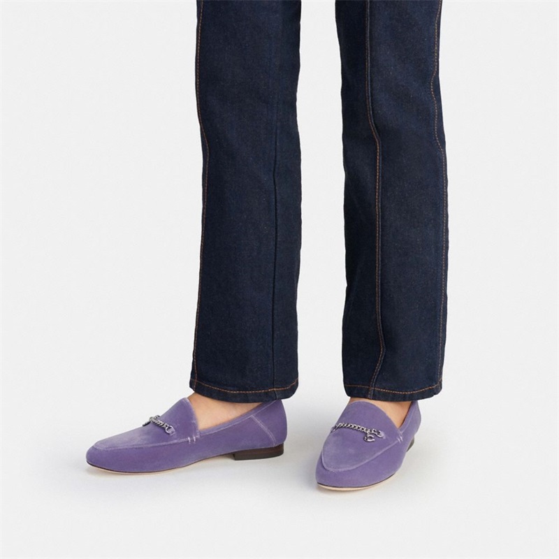 Loafers Dama Coach Hanna Albastru Deschis Violet | Romania-435216