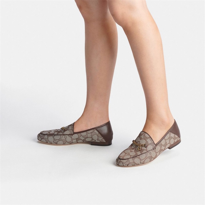 Loafers Dama Coach Hanna In Signature Jacquard Maro | Romania-906382