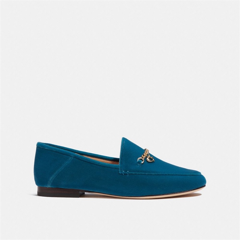 Loafers Dama Coach Hanna Turcoaz Inchis | Romania-129560