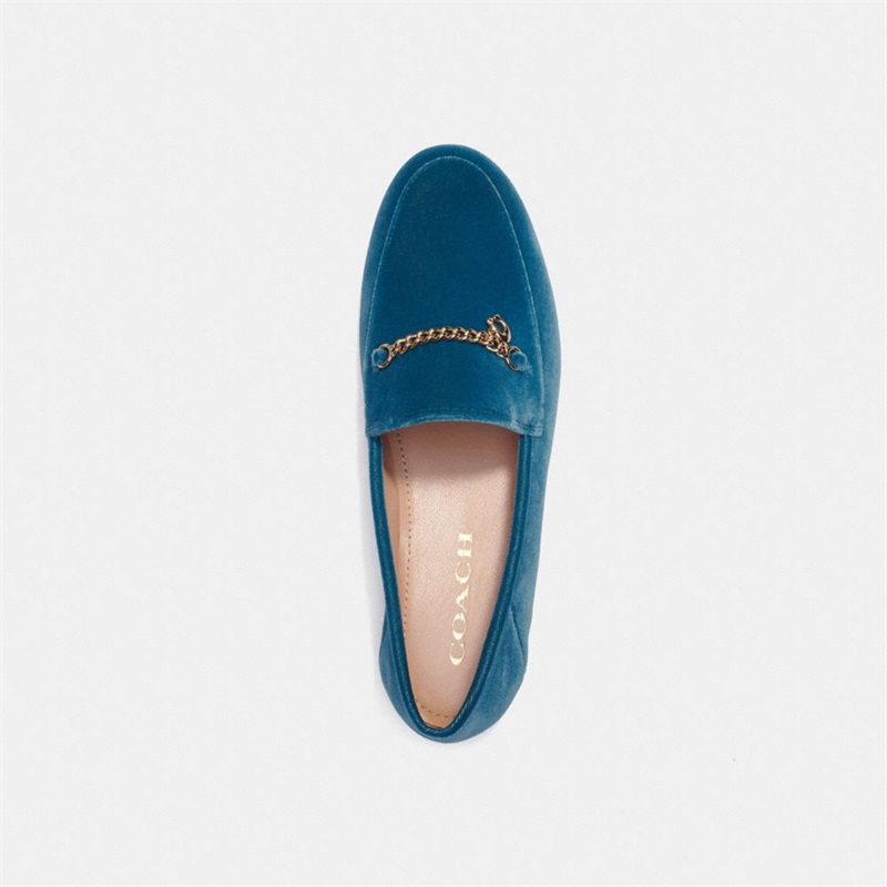 Loafers Dama Coach Hanna Turcoaz Inchis | Romania-129560