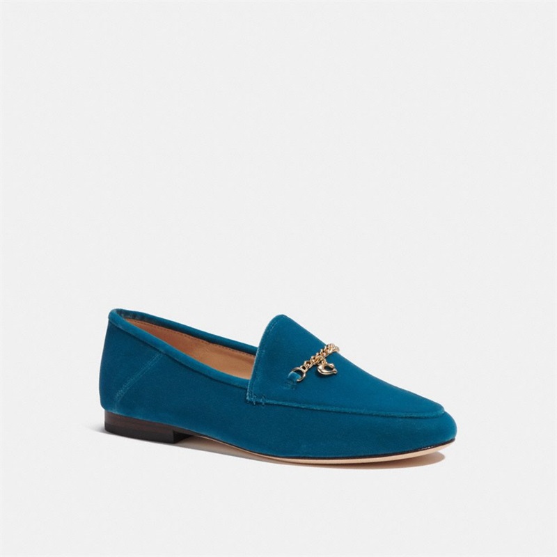 Loafers Dama Coach Hanna Turcoaz Inchis | Romania-129560