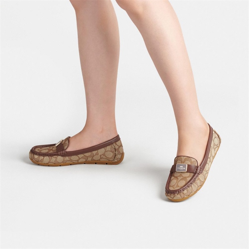 Loafers Dama Coach Mona Driver In Signature Jacquard Maro | Romania-196243