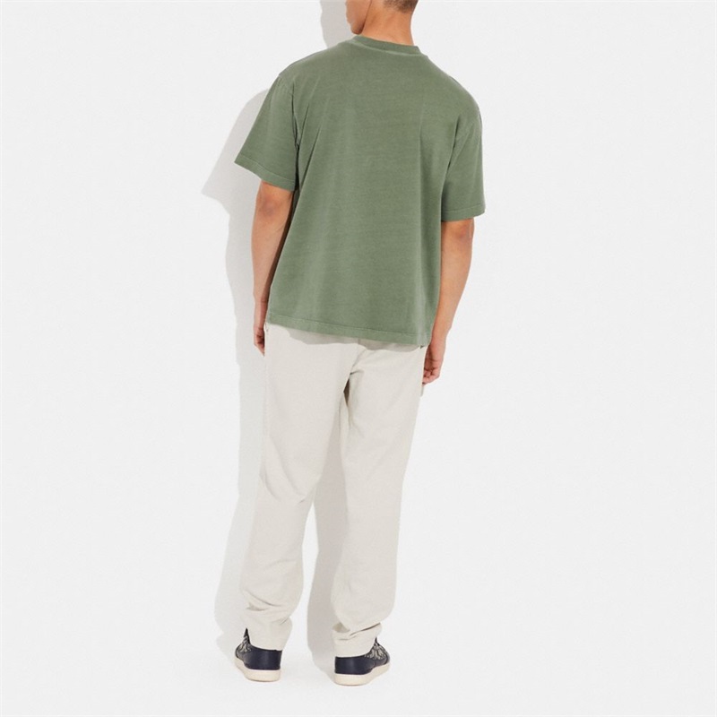 Pantaloni Barbati Coach Sweat In Organic Cotton Albi | Romania-690517