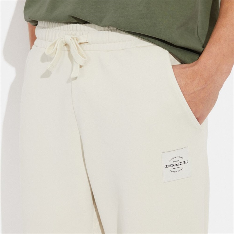 Pantaloni Barbati Coach Sweat In Organic Cotton Albi | Romania-690517