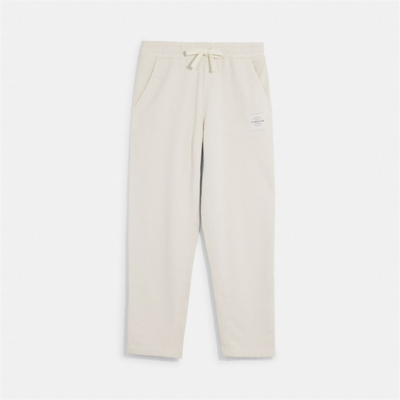 Pantaloni Barbati Coach Sweat In Organic Cotton Albi | Romania-690517