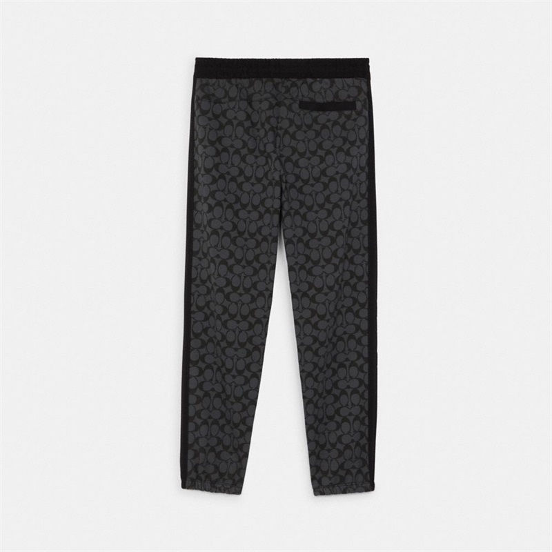 Pantaloni Jogger Barbati Coach Signature Gri | Romania-483017