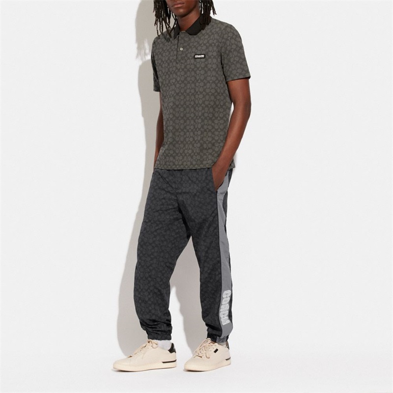 Pantaloni Jogger Barbati Coach Track Negrii Gri | Romania-579426