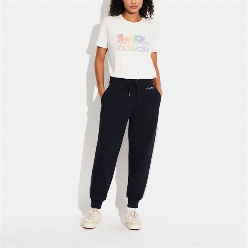 Pantaloni Jogger Dama Coach Signature Bleumarin | Romania-254689