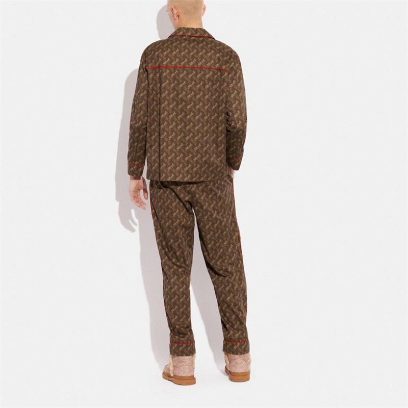 Pantalonii Barbati Coach Pajama Maro Rosii | Romania-659724