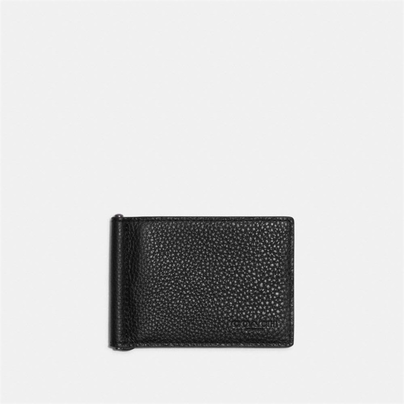 Portofel Barbati Coach Slim Money Clip Billfold Negrii | Romania-728395