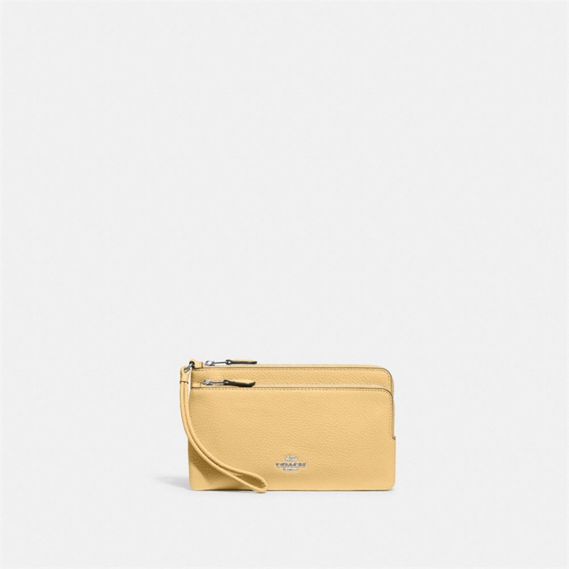 Portofel Dama Coach Double Zip Argintii | Romania-640851