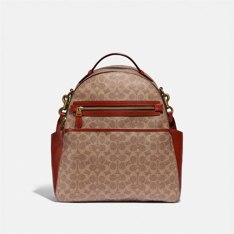 Rucsac Barbati Coach Baby In Signature Canvas Maro | Romania-827394