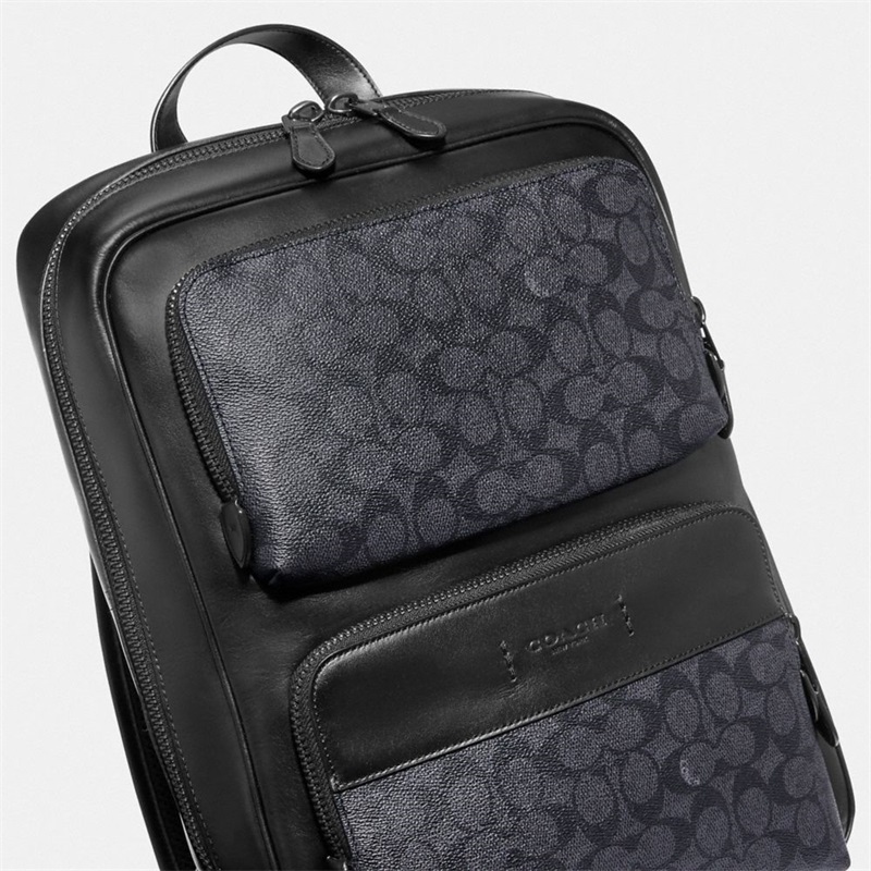 Rucsac Barbati Coach Gotham In Signature Canvas Negrii Cupru Gri Negrii | Romania-689052