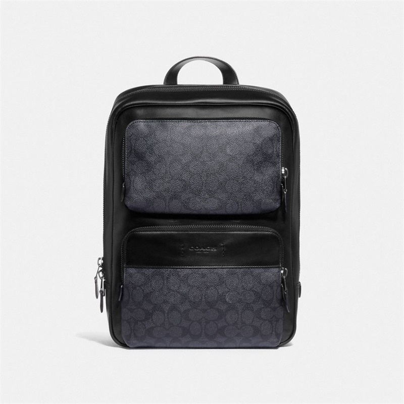 Rucsac Barbati Coach Gotham In Signature Canvas Negrii Cupru Gri Negrii | Romania-689052