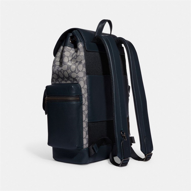 Rucsac Barbati Coach Sprint In Signature Jacquard Negrii Bleumarin | Romania-678932