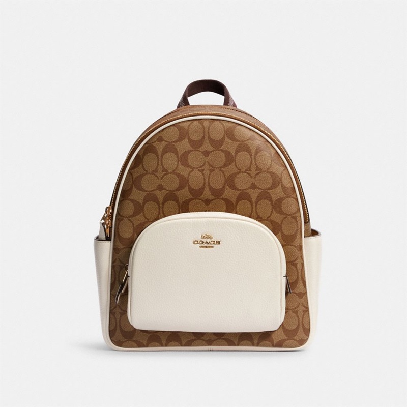 Rucsac Dama Coach Court In Signature Canvas Aurii Kaki | Romania-346072