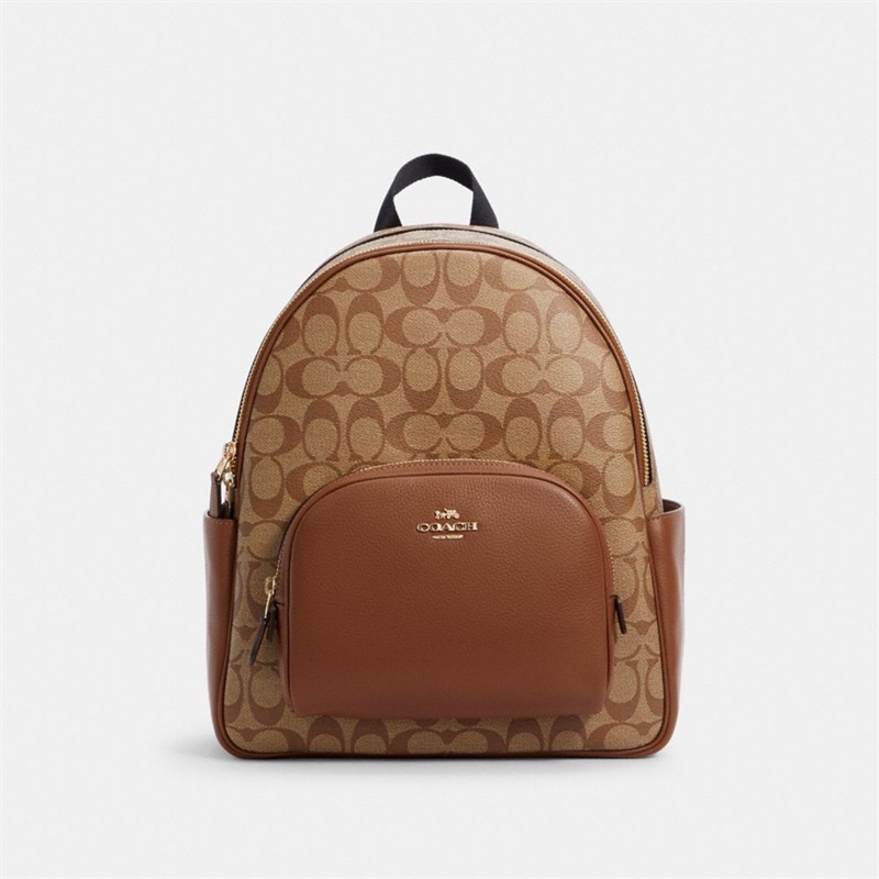 Rucsac Dama Coach Court In Signature Canvas Aurii Kaki | Romania-481307